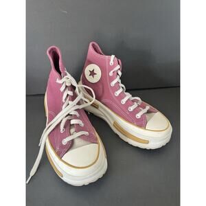 Converse Run Star Hike Platform High Top Sneakers Women 9 Men 7.5Burgundy Chunky